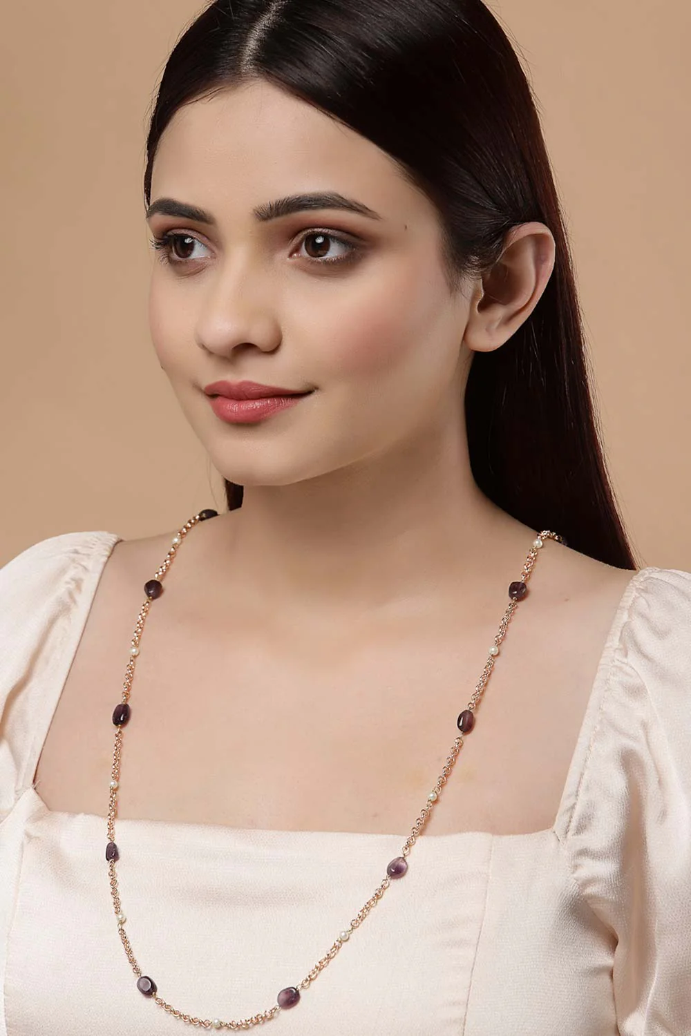 Chic Beaded Chain Necklace