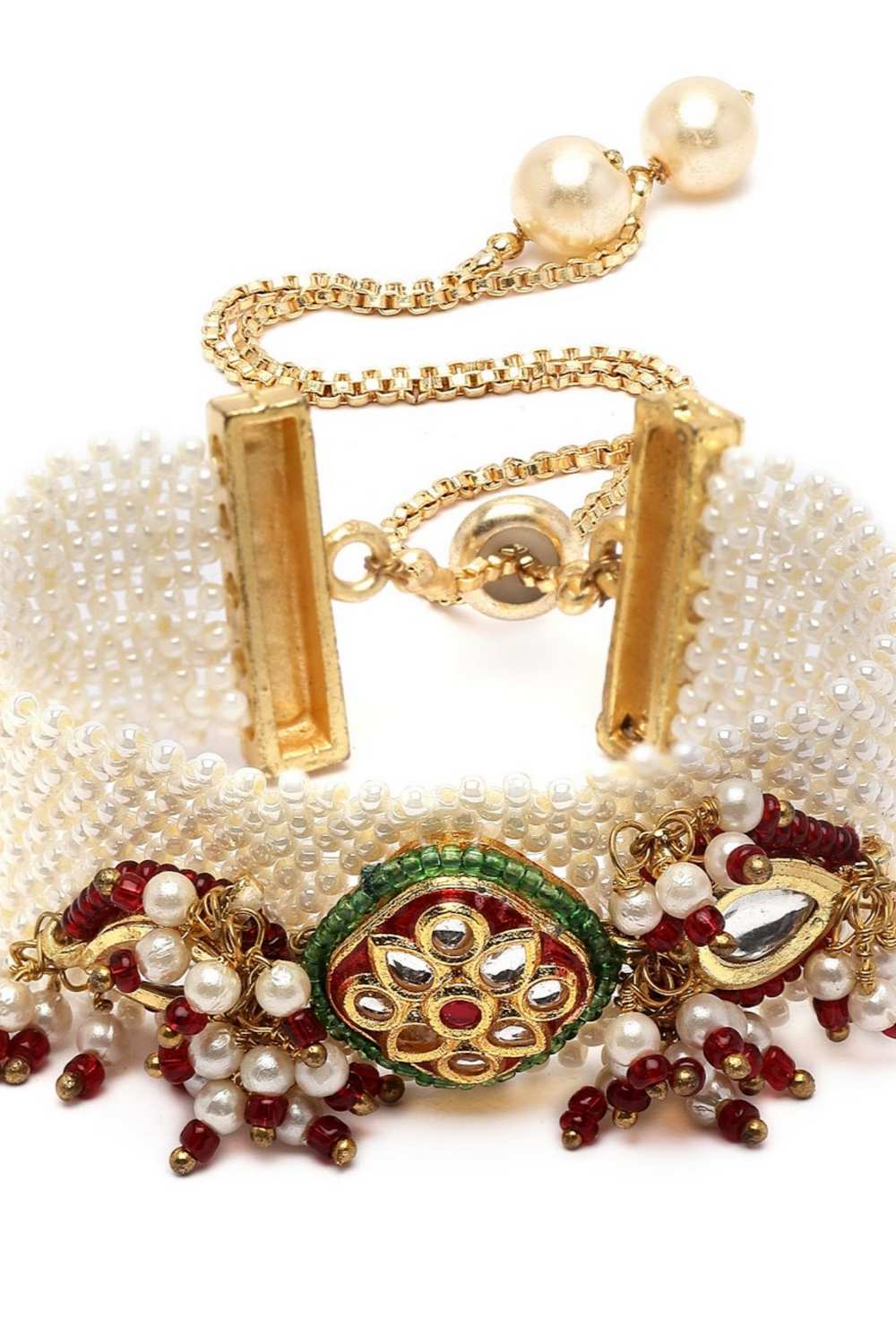 Elegant Faux Pearl Beaded Bracelet