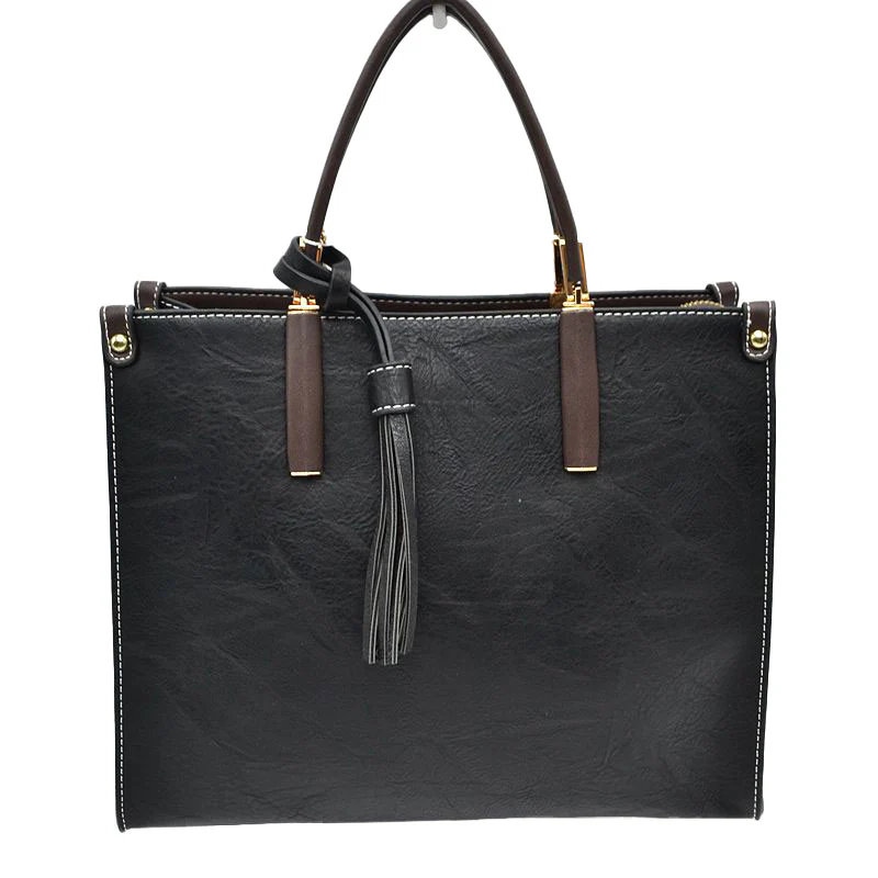 Elegant Faux Leather Handbag