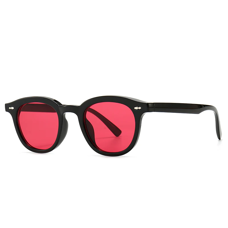 Contemporary Red-Tinted Eyewear