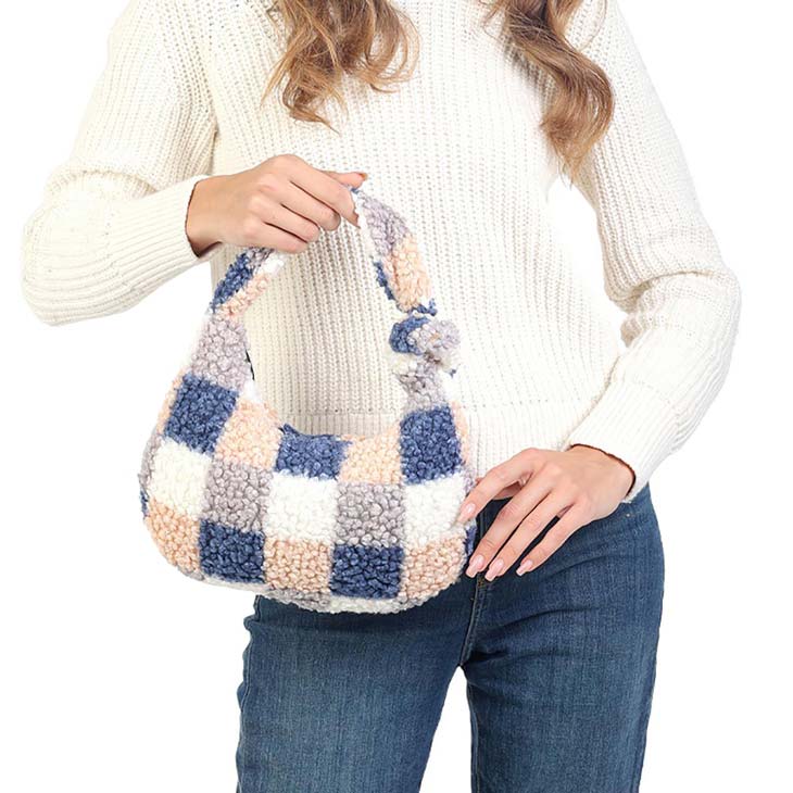 Chic & Cozy Checkered Handbag