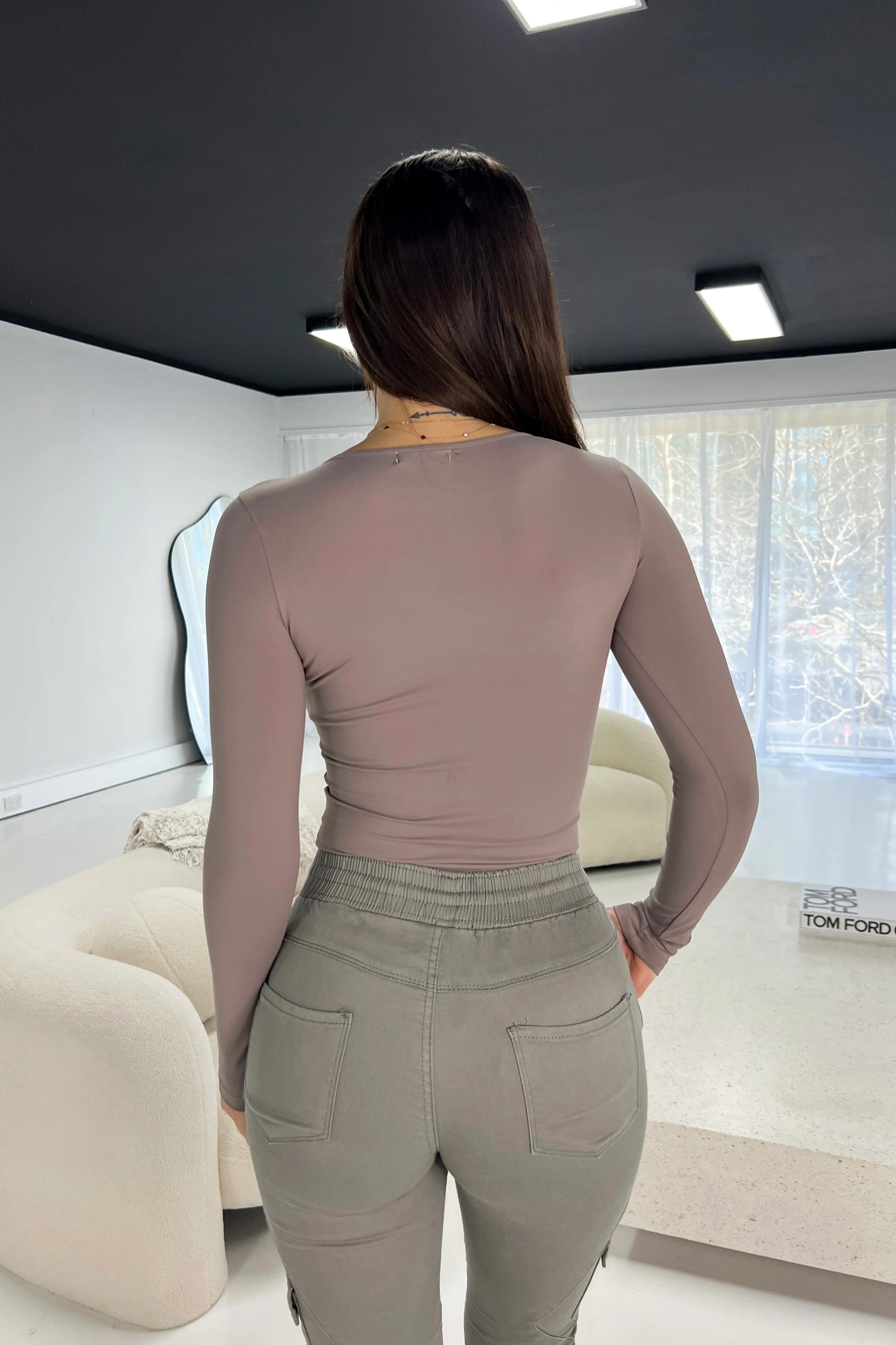 Elegant Long Sleeve Fitted Top