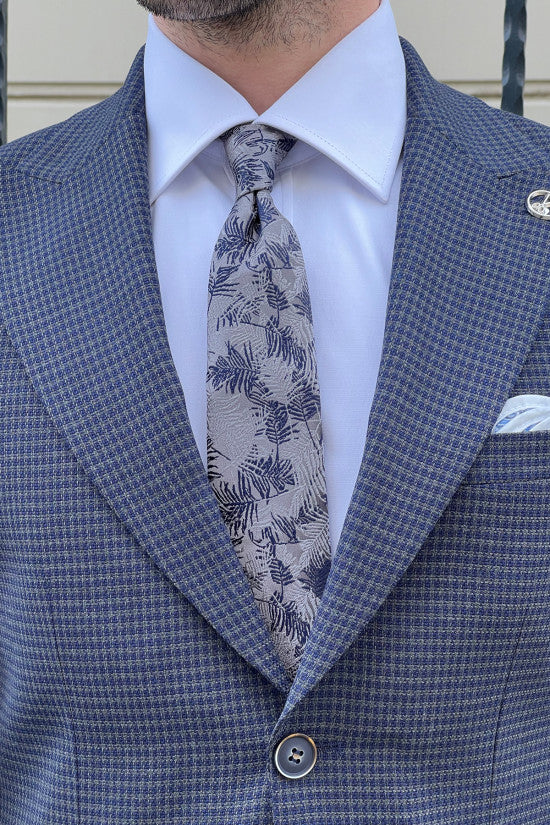 Elegant Checkered Blazer For Men