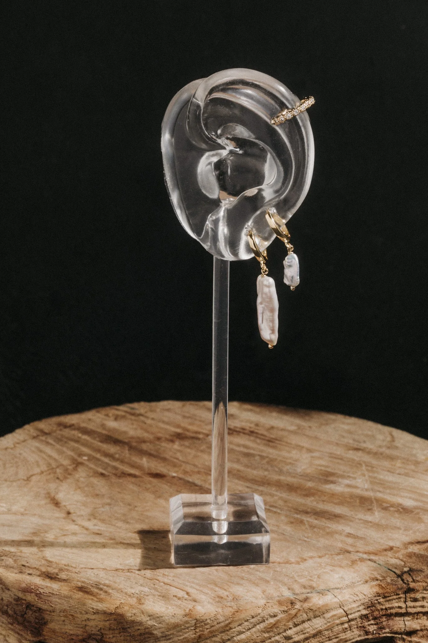 Elegance In Motion: Baroque Pearl Earrings