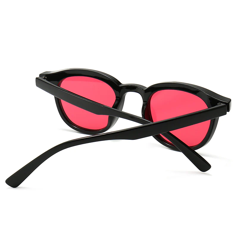Contemporary Red-Tinted Eyewear