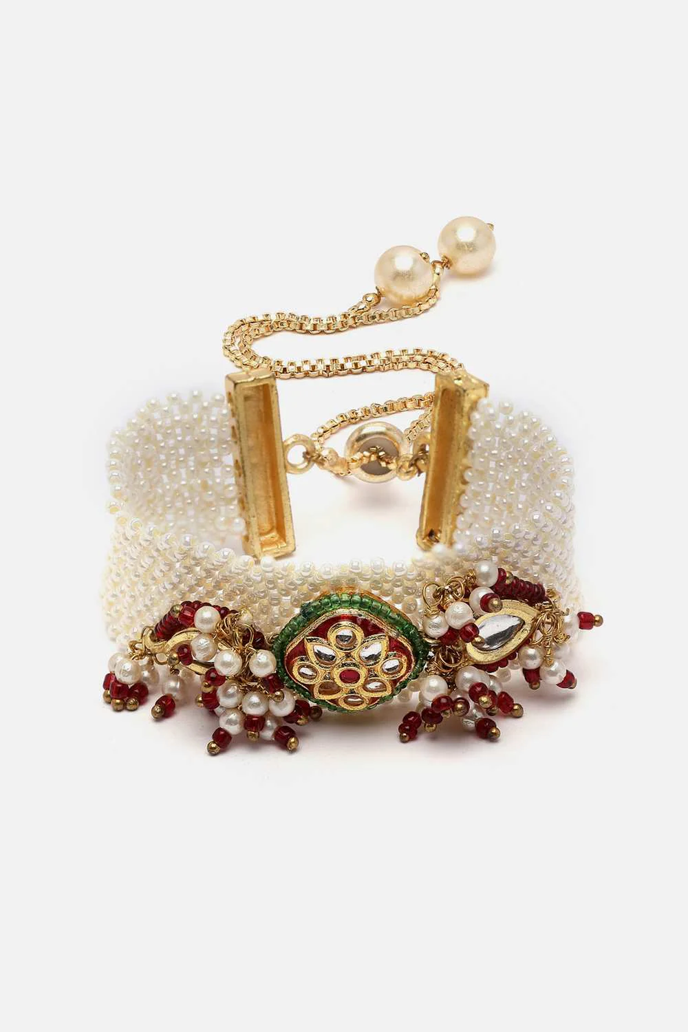 Elegant Faux Pearl Beaded Bracelet