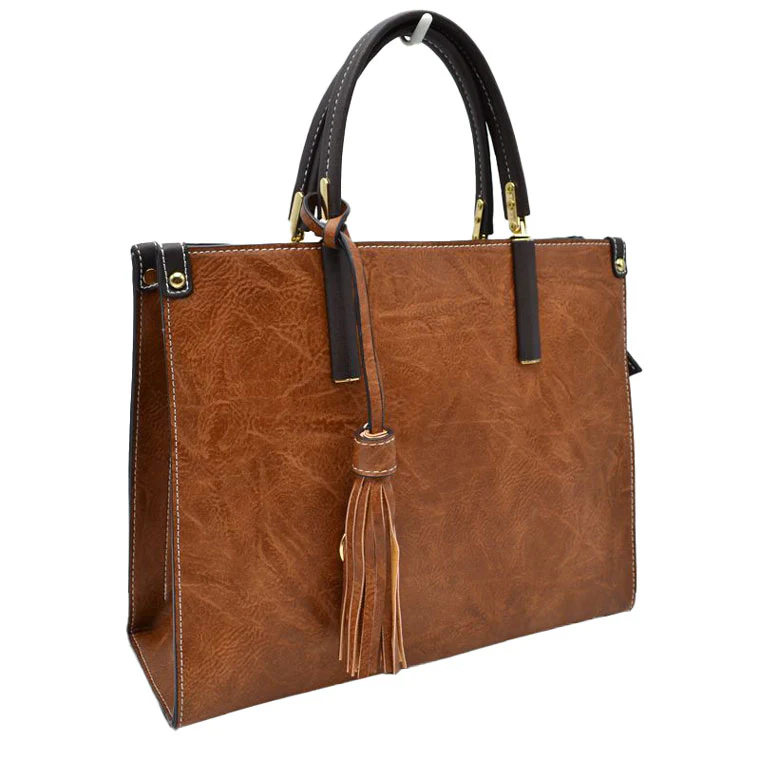 Elegant Faux Leather Handbag