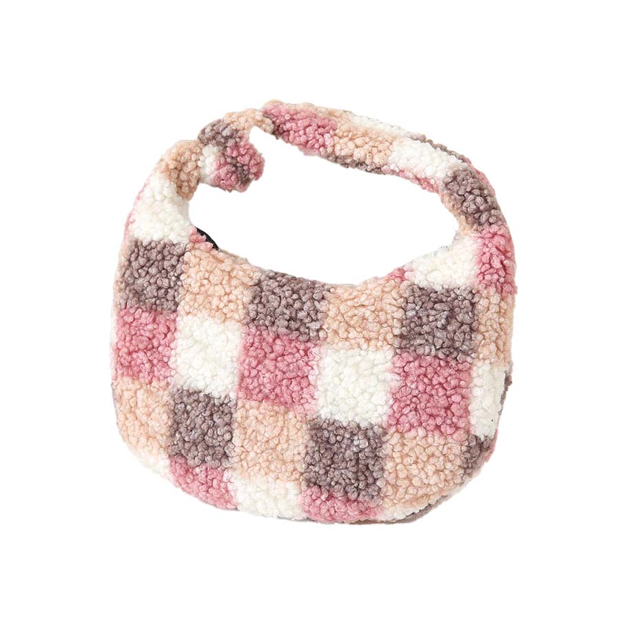 Chic & Cozy Checkered Handbag